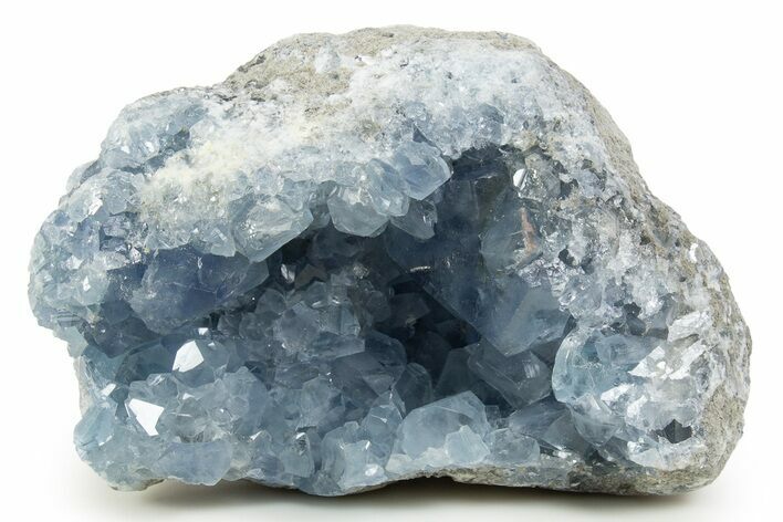 Sparkling Celestine (Celestite) Geode - Madagascar #344757
